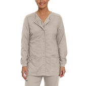 Landau Womens Modern Crewneck Warm-Up Jacket 3038