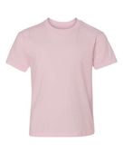 Hanes Unisex/Youth Ringspun Cotton Nano-T T-Shirt PALE PINK Primary