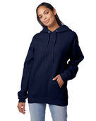 Hanes Unisex Ecosmart 50/50 Pullover Hoodie HEATHER NAVY Primary