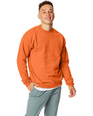 Hanes Unisex Ecosmart 50/50 Crewneck Sweatshirt SAFETY ORANGE Primary