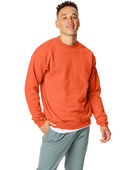Hanes Unisex Ecosmart 50/50 Crewneck Sweatshirt ORANGE Primary