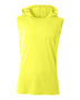 A4 Mens Cooling Performance Sleeveless Hood Tee SAFETY YELLOW Primary