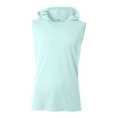 A4 Mens Cooling Performance Sleeveless Hood Tee PASTEL MINT  Primary