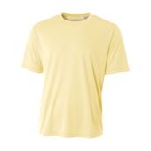 A4 Men Youth Sprint Crew Tee LIGHT YELLOW Primary