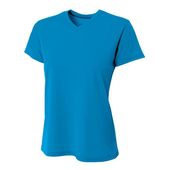 A4 Women's V-Neck Sprint Tee ELECTRIC BLUE Primary