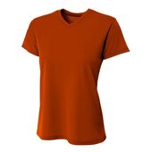 A4 Women's V-Neck Sprint Tee ATHLETIC ORANGE Primary