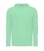 Badger Adult/Youth Tri-Blend Surplice Hood Tee MINT (BA) Primary