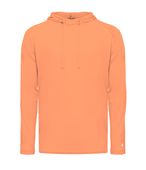 Badger Adult/Youth Tri-Blend Surplice Hood Tee PEACH (BA) Primary