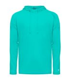 Badger Adult/Youth Tri-Blend Surplice Hood Tee TURQUOISE (BA) Primary