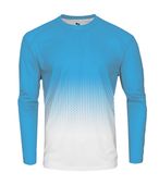 Badger Adult Youth Hex 2.0 Long Sleeve Tee Jersey COLUMBIA BLUE HEX (BA) Primary