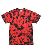 Colortone Tie-Dye Adult Crystal Wash T-Shirt CRYSTAL RED/ BLK Primary