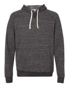 Jerzees Adult Snow Heather Raglan Hoodie BLACK INK Primary