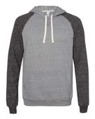 Jerzees Adult Snow Heather Raglan Hoodie CHARCOAL/ BLACK INK Primary