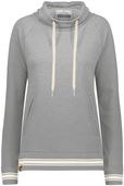Holloway Ladies Ivy League Funnel Neck Pullover ATHLETIC GREY HEATHER/BIRCH Primary