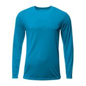A4 Adult/Youth Sprint L/S Performance Tee ELECTRIC BLUE Primary