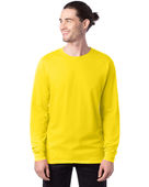 Hanes Mens 5.2 oz. Comfortsoft Cotton LS T-Shirt ATHLETIC YELLOW Primary