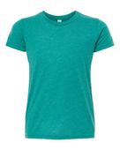 Bella+Canvas Youth Triblend Short Sleeve Tee TEAL TRIBLEND Primary