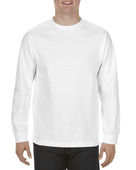 Alstyle Adult 6.0 oz., 100% Cotton Long-Sleeve T-Shirt AL1304 WHITE Primary