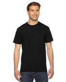 American Apparel Unisex Fine Jersey Short-Sleeve T-Shirt 2001W BLACK Primary