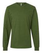 American Apparel Unisex Fine Jersey Long-Sleeve T-Shirt 2007W OLIVE Primary