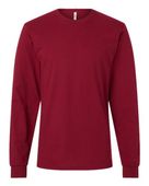American Apparel Unisex Fine Jersey Long-Sleeve T-Shirt 2007W CRANBERRY Primary