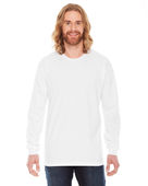 American Apparel Unisex Fine Jersey Long-Sleeve T-Shirt 2007W WHITE Primary