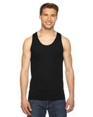 American Apparel Unisex Fine Jersey Tank 2408W BLACK Primary