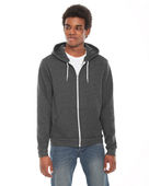 American Apparel Unisex Flex Fleece USA Made Zip Hoodie F497