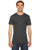 American Apparel Unisex Triblend USA Made Short-Sleeve Track T-Shirt TR401 TRI BLACK Primary