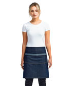 Artisan Collection By Reprime Unisex Domain Contrast Denim Waist Apron RP128 INDIGO DENIM Primary