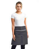 Artisan Collection By Reprime Unisex Domain Contrast Denim Waist Apron RP128 BLACK DENIM Primary