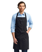 Artisan Collection By Reprime Unisex Cotton Chino Bib Apron RP132 BLACK Primary