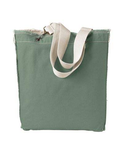 Authentic Pigment 14 oz. Direct-Dyed Raw-Edge Tote 1906
