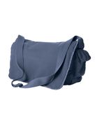 Authentic Pigment 14 oz. Pigment-Dyed Raw-Edge Messenger Bag 1908