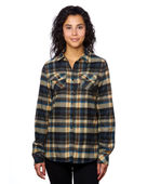Burnside Ladies' Plaid Boyfriend Flannel Shirt B5210