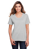 Core 365 Ladies' Fusion ChromaSoft Performance T-Shirt CE111W PLATINUM Primary