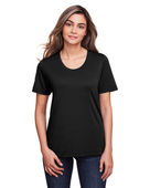 Core 365 Ladies' Fusion ChromaSoft Performance T-Shirt CE111W BLACK Primary