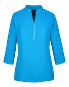 Devon & Jones Ladies' Perfect Fit 3/4-Sleeve Crepe Tunic DP611W OCEAN BLUE Primary