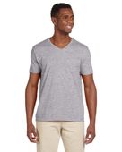 Gildan Adult Softstyle 4.5 oz. V-Neck T-Shirt G64V RS SPORT GREY Primary