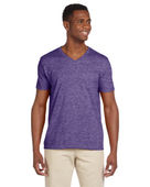 Gildan Adult Softstyle 4.5 oz. V-Neck T-Shirt G64V HEATHER PURPLE Primary