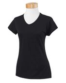 Gildan Ladies' SoftStyle 4.5 oz. Fitted V-Neck T-Shirt G64VL BLACK Primary