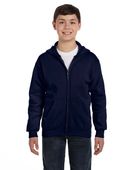 Hanes Youth 7.8 oz. EcoSmart 50/50 Full-Zip Hood P480