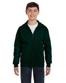 Hanes Youth 7.8 oz. EcoSmart 50/50 Full-Zip Hood P480