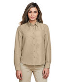 Harriton Ladies' Key West Long-Sleeve Performance Staff Shirt M580LW