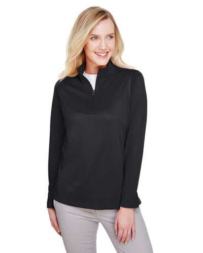 Harriton Ladies' Advantage Snag Protection Plus IL Quarter-Zip M748W. Decorated in seven days or less.