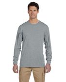 Jerzees Adult 5.3 oz. DRI-POWER SPORT Long-Sleeve T-Shirt 21ML ATHLETIC HEATHER Primary
