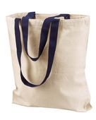 Liberty Bags Marianne Cotton Canvas Tote 8868 NATURAL/ NAVY Primary