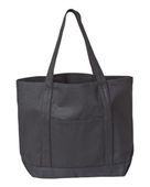 Liberty Bags Carmel Classic XL Cotton Canvas Boat Tote 8872 BLACK/ BLACK Primary