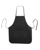 Liberty Bags Heather NL2R Long Round Bottom Cotton Twill Apron LB5505 BLACK Primary
