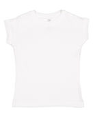 Rabbit Skins Toddler Girls' Fine Jersey T-Shirt 3316 WHITE Primary